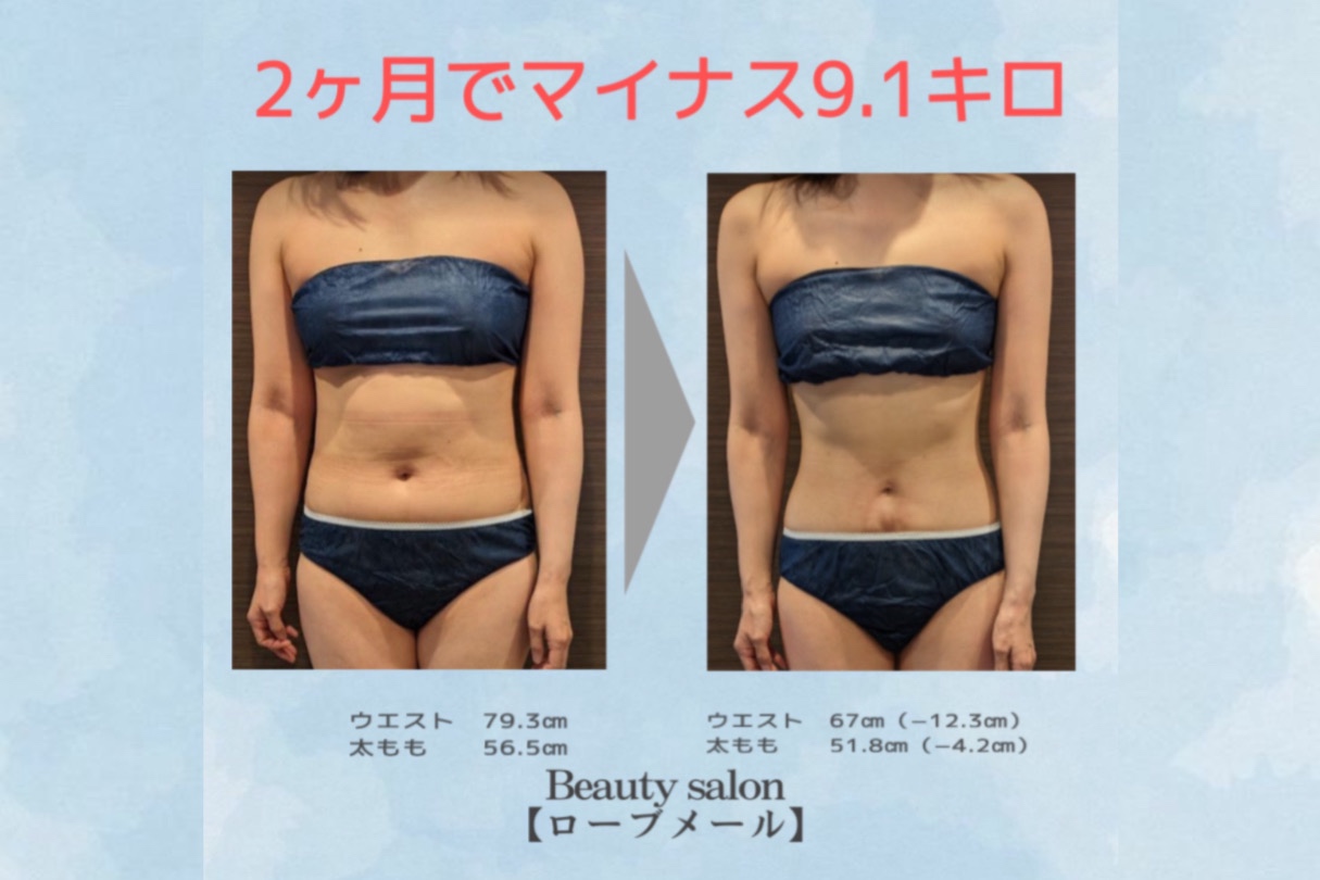 短期集中コース『2カ月で-9.1キロ』本当です!!