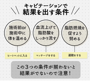 キャビテーションで結果を出す条件